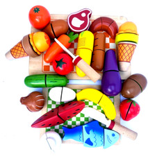 Wooden play food for sale  POOLE
