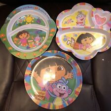 Lote De 3~ Botas Dora la Exploradora Placas De Melamina Infantiles Divididas segunda mano  Embacar hacia Argentina