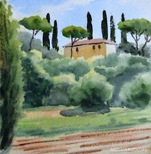 Aquarelle originale paysage d'occasion  Antibes