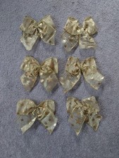 Gold wired bows for sale  EGREMONT