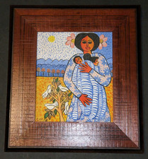 Pintura em tela República Dominicana - Assinado Cesar - Estilo Candido Bido comprar usado  Enviando para Brazil