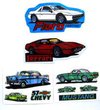 Adesivos vintage de prisma de venda automática de carros Ferrari Mustang 57 Chevy Pontiac Fiero Kodak, usado comprar usado  Enviando para Brazil