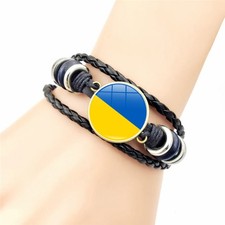 Bracelet drapeau ukrainien d'occasion  France