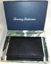Carteira masculina Tommy Bahama tríplice couro preto estojo cartão Marlin em relevo nova , usado comprar usado  Enviando para Brazil