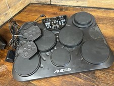 Almofada de bateria digital Alesis Compact 7 com 2 pedais e fonte de alimentação comprar usado  Enviando para Brazil