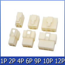 Usado, KFZ Stecker Steckverbinder Auto Boot Kabelschuh Flachsteckhülsen 1-12Polig Weiß comprar usado  Enviando para Brazil