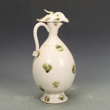 Porcelana rara 11,2" dinastia Tang Xingyao mancha verde panela cabeça de frango comprar usado  Enviando para Brazil