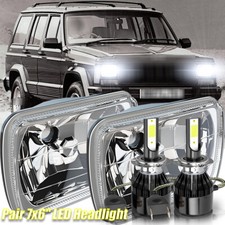 Par de faróis refletores de LED 7x6" alto/baixo para Jeep Cherokee XJ 1984-2001/YJ comprar usado  Enviando para Brazil