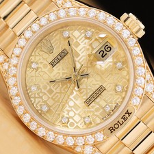 RELÓGIO ROLEX LADIES PRESIDENT 69158 DIAMANTE JUBILEU DE FÁBRICA OURO AMARELO 18K comprar usado  Enviando para Brazil