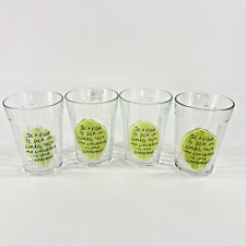 Conjunto de 4 Copos Brasil Caipirinha Drinkware Copos de Licor Brasileiro Antigo Retrô, usado comprar usado  Enviando para Brazil