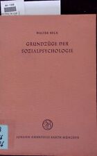 Grundzuge sozialpsychologie be gebraucht kaufen  Delitzsch