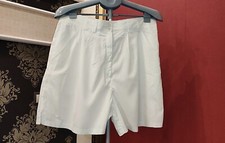 Bermuda de tênis vintage Adidas branca masculina 16 L atlética feminina unissex comprar usado  Enviando para Brazil