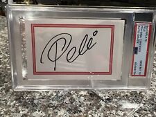 Usado, Folheto assinado por Pelé HOF Brasil 🇧🇷 Copa do Mundo PSA/DNA Auto Gem 10 🔥🔥 comprar usado  Enviando para Brazil