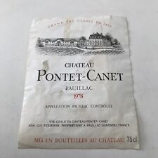 Chateau pontet canet d'occasion  Expédié en Belgium