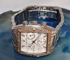 Relógio de pulso feminino Bulova 96R163 não testado para peças e reparos com diamantes, usado comprar usado  Enviando para Brazil
