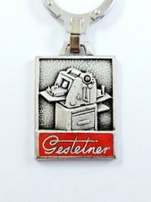 Chaveiro - Gestetner década de 1960 - Impressoras vintage Augis metal esmaltado impressão comprar usado  Enviando para Brazil