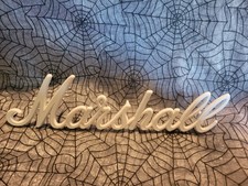 Amplificador amplificador de gabinete Marshall Cab 9" (8-13/16”) OEM logotipo script branco médio comprar usado  Enviando para Brazil
