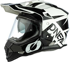 CAPACETE ONEAL SIERRA 2 R PRETO BRANCO ADULTO ENDURO VISEIRA OFF ROAD TRAIL VENDA BARATA comprar usado  Enviando para Brazil