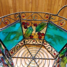 Metal basket glass for sale  Clearwater