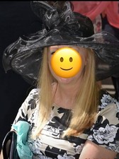 Wedding hat black for sale  ANNAN