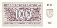 Lituania lithuania 100 usato  Bozen
