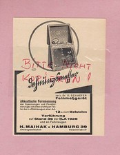 Hamburg werbung 1928 gebraucht kaufen  Leipzig