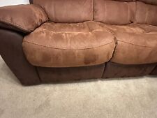 3 seater leather settee for sale  REDDITCH