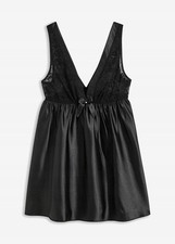 Satin babydoll schwarz gebraucht kaufen  Deutschland