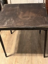Mesa de cartas dobrável vintage anos 40 Leg-O-Matic Lorraine metal madeira fabricação comprar usado  Enviando para Brazil