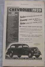 1939 chevrolet original for sale  DARWEN