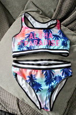 Girls colourful tankini for sale  TELFORD
