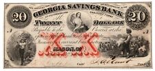 1863 georgia savings d'occasion  Expédié en Belgium