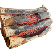 Bombilla de inserción de fuego sintético troncos de chimenea de iluminación eléctrica de trabajo vintage incluida segunda mano  Embacar hacia Mexico