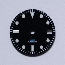 DS GMT Dial NH34 Classic Series 28,5 mm mostrador relógio peças BGW9 C3 Lume logotipo personalizado comprar usado  Enviando para Brazil
