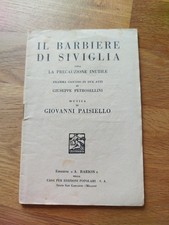 Paisiello barbiere siviglia usato  Vigonovo