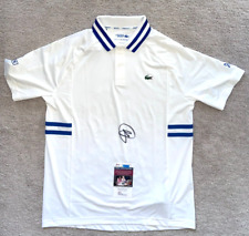 NOVAK DJOKOVIC CAMISA POLO LACOSTE ASSINADA AUSTRALIAN OPEN 2023 WIMBLEDON JSA comprar usado  Enviando para Brazil