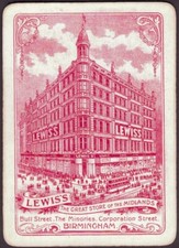 Cartas de baralho cartas únicas antigas largas LEWIS’S LOJA DE DEPARTAMENTOS publicidade  comprar usado  Enviando para Brazil