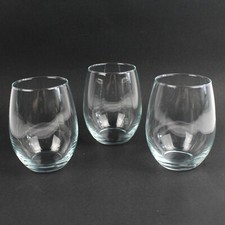 Set clear stemless for sale  Mcminnville