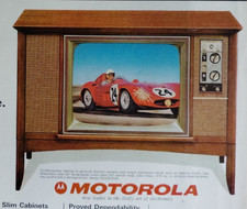 Usado, Antigo Retro 1964 Ad Motorola Color Television Novo Tubo Gabinete Fino Dependente Grande comprar usado  Enviando para Brazil