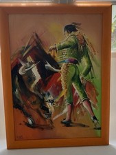 Tableau huile panneau d'occasion  Thénac