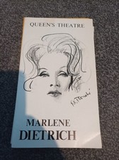 Marlene dietrich programme for sale  BRIDGWATER