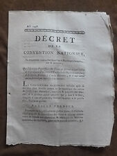 1793.decret convention nationa d'occasion  Aix-en-Provence-