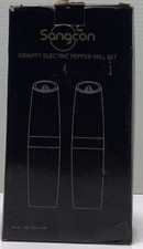 Moedor elétrico de sal e pimenta Sangcon Gravity conjunto alimentado por bateria/preto G  comprar usado  Enviando para Brazil