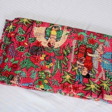 Colcha vintage colcha Kantha algodão feito à mão cama queen size EUA comprar usado  Enviando para Brazil