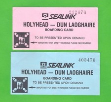 Sealink boarding cards for sale  BIRMINGHAM