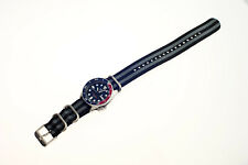Relógio de náilon 22 mm preto/cinza aço inoxidável 3 anéis, fivela compatível com SKX007K2 comprar usado  Enviando para Brazil