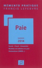 Memento paie 2014 d'occasion  France