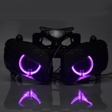 Conjunto de olhos de anjo roxo projetor farol HID para Honda CBR1000RR 2004-2007 comprar usado  Enviando para Brazil