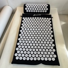 Juego de alfombrilla y almohada de acupresión ProsourceFit negro para aliviar el dolor de espalda/cuello  segunda mano  Embacar hacia Mexico
