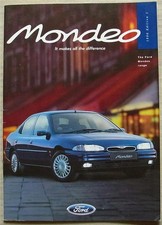 Folheto de vendas de carros Ford Mondeo março de 1996 #1262/2 EDIÇÃO 1 ASPEN LX GLX Si GHIA, usado comprar usado  Enviando para Brazil